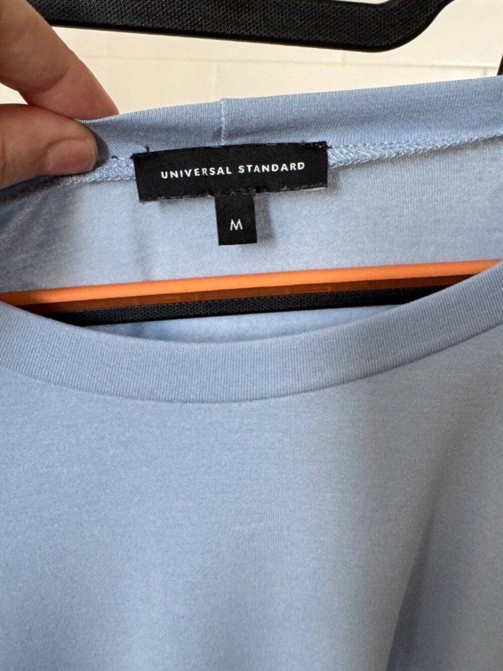 GUC Long Sleeve Sandwash Jersey Draped Shirt in Periwinkle US M (18-20) - Picture 2 of 7